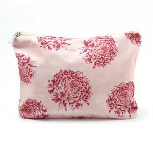floral vanity case with chrysanthemums