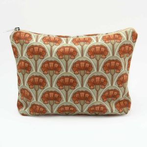 Floral Toilet Bag Madrid Orange Carnations