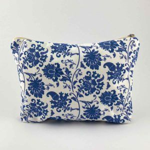 Silene Blue Floral Toilet Bag
