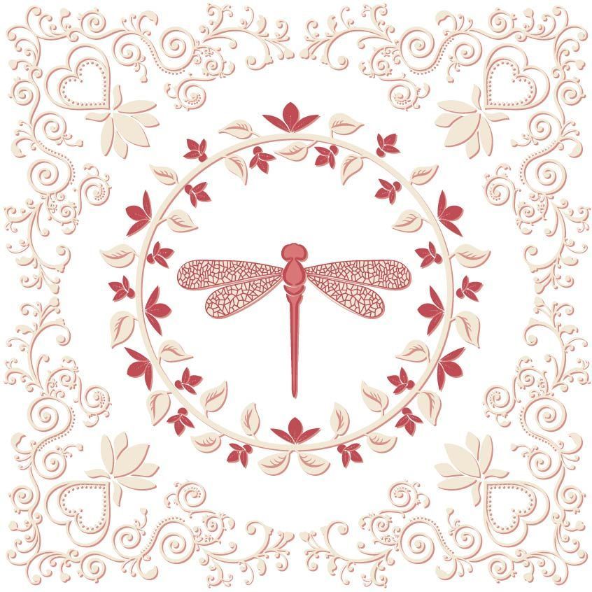Dragonfly illustration. Process of transformation and rebirth after breast cancer diagnosis.