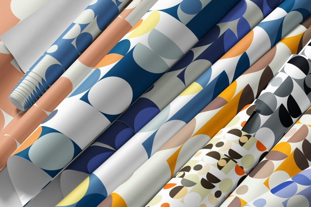 New wallpaper collection inspired by the Bauhaus.