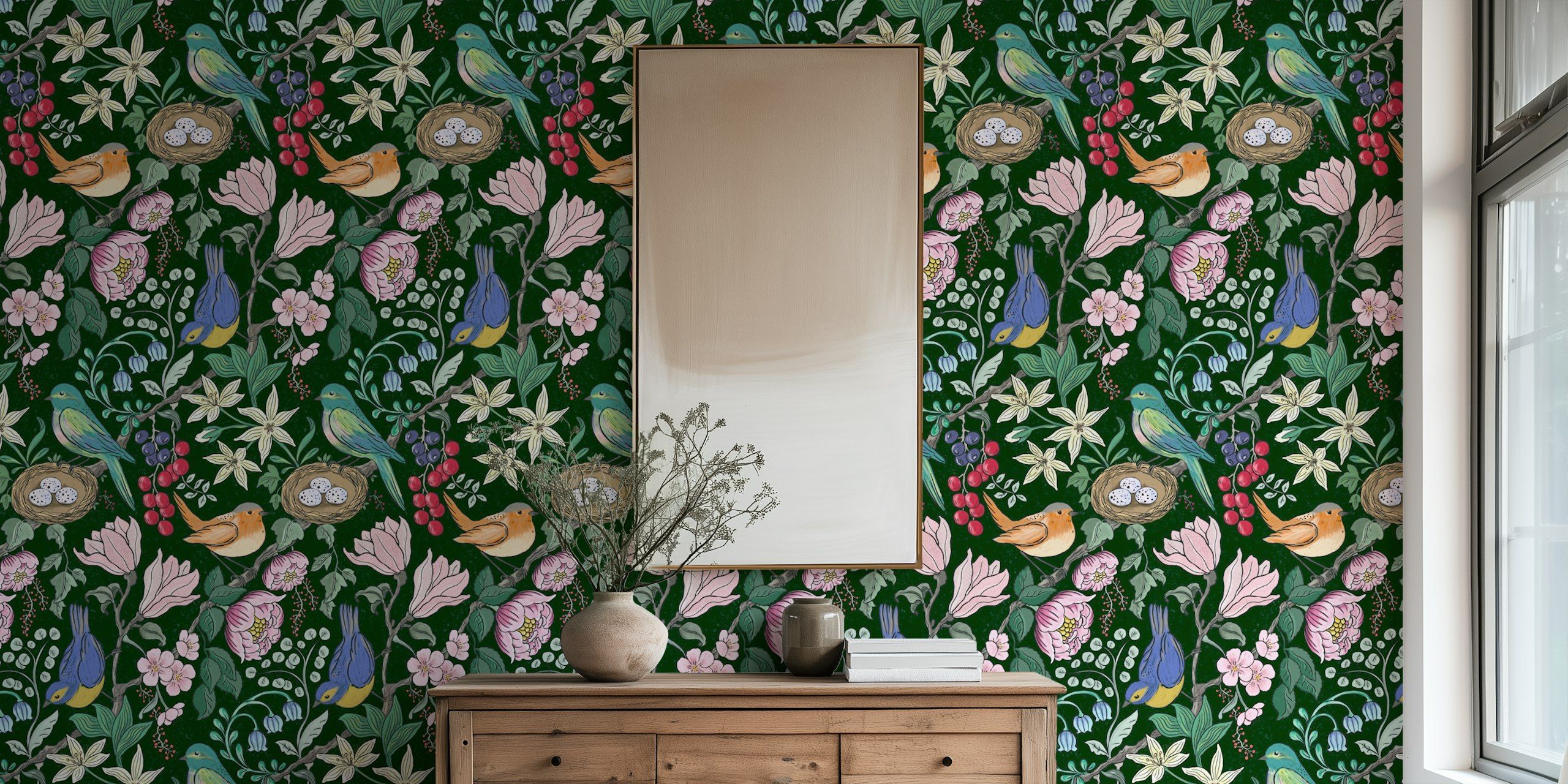 chirping blooms design