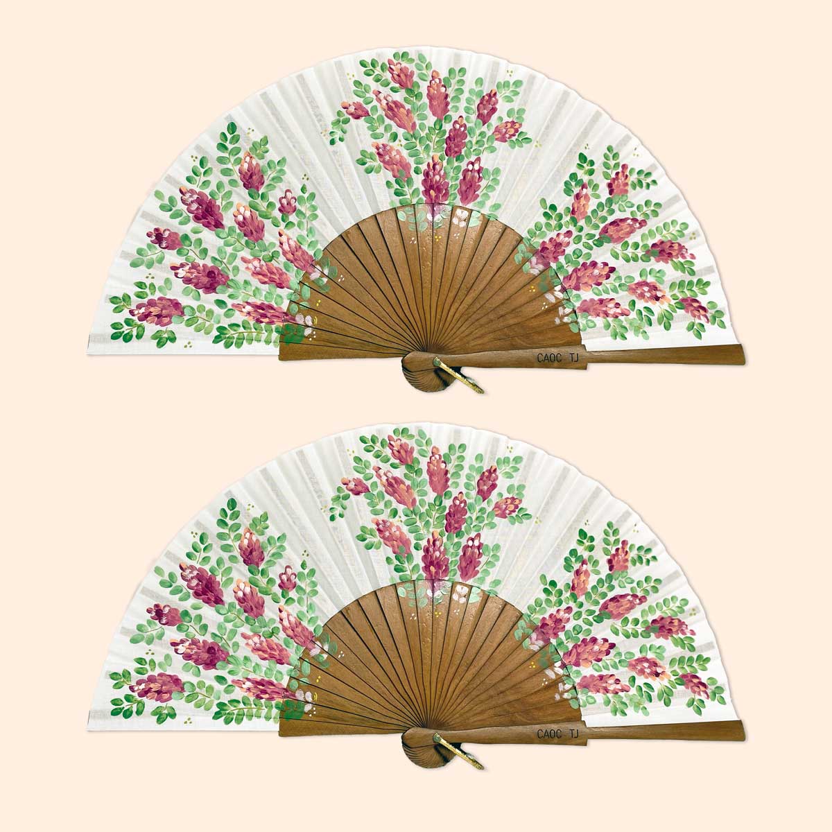 Custom hand painted fans | Beatriz Pascual Studio