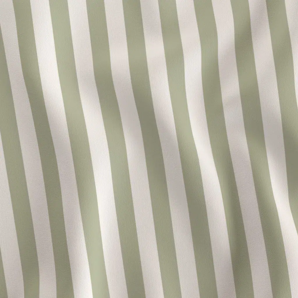 21285172-Fabric in P26010-14 Large Gentle Meadow Minimal Stripes in Olive Haze & Linen