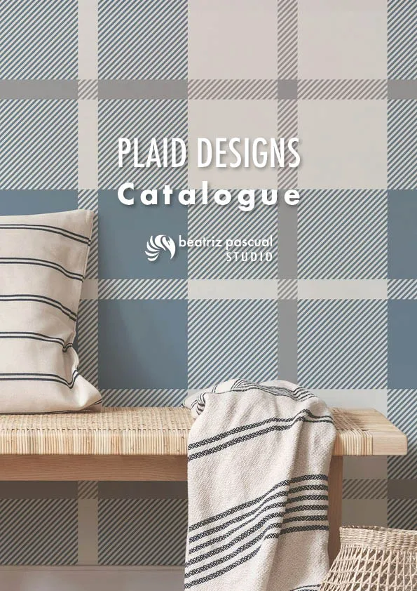 Catálogo con diseños plaids | Beatriz Pascual Studio